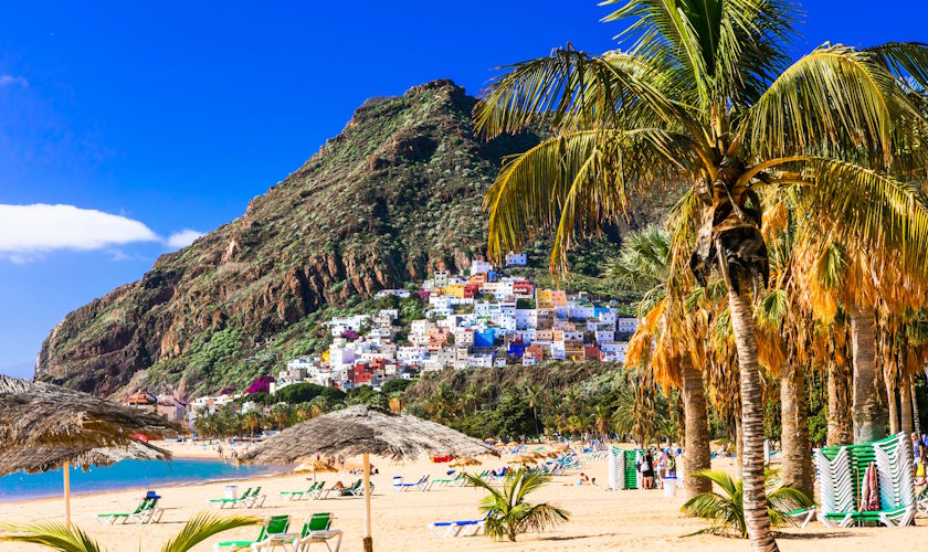 künstlicher Sandstrand auf Teneriffa